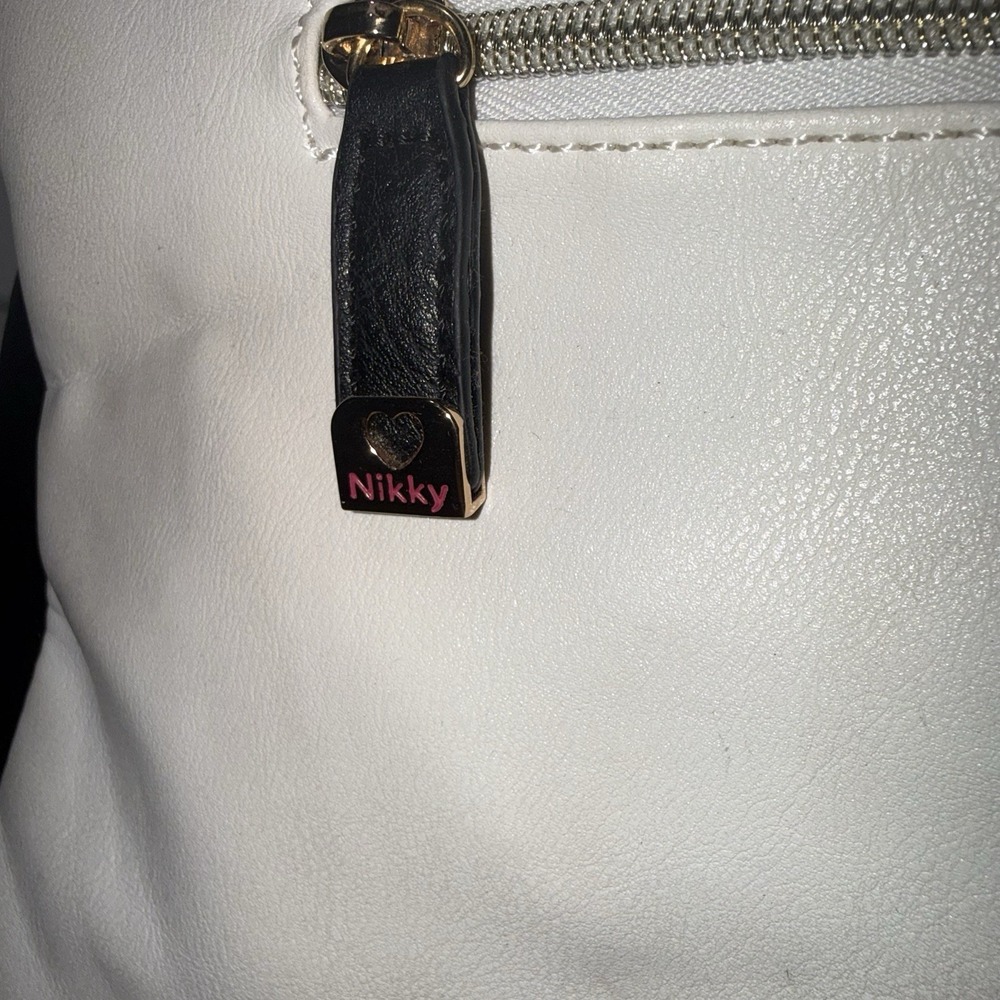 Nikky by Nicole Lee "TAKE ME OUT" Satchel Handbag Graphic Print Pop Art Purse - Picture 6 of 15
